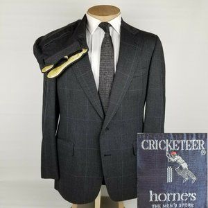 Cricketeer Vintage Suit Mens 42R Charcoal Gray